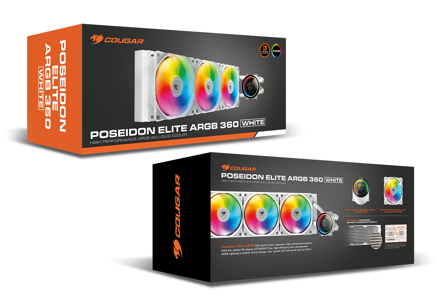 REFRIGERACION LIQUIDA COUGAR POSEIDON ELITE 360 ARGB