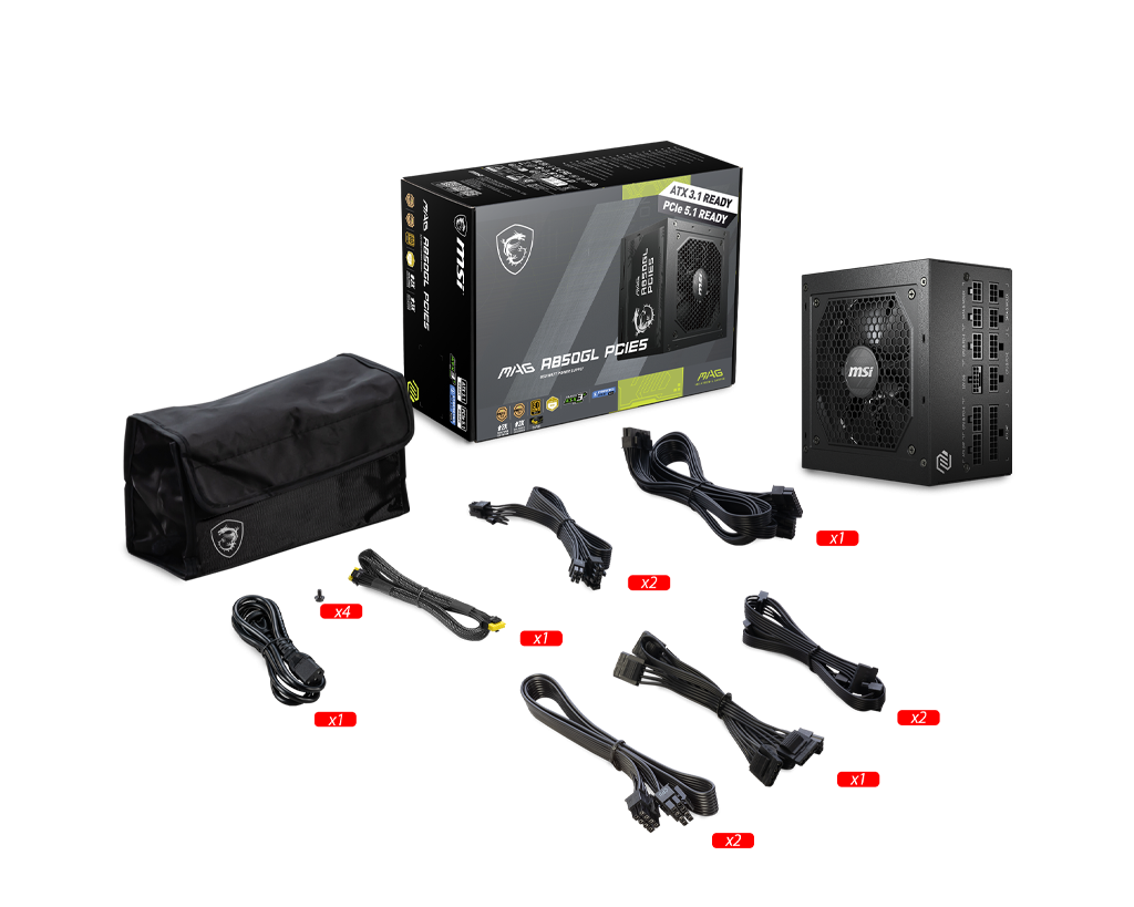 FUENTE DE PODER MSI 850GL PCIE5