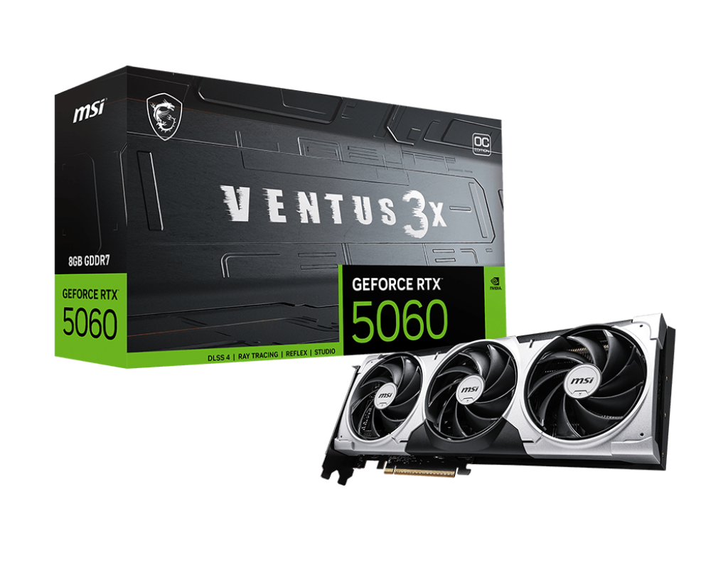 TARJETA DE VIDEO MSI RTX 5060 VENTUS 3X OC  8GB