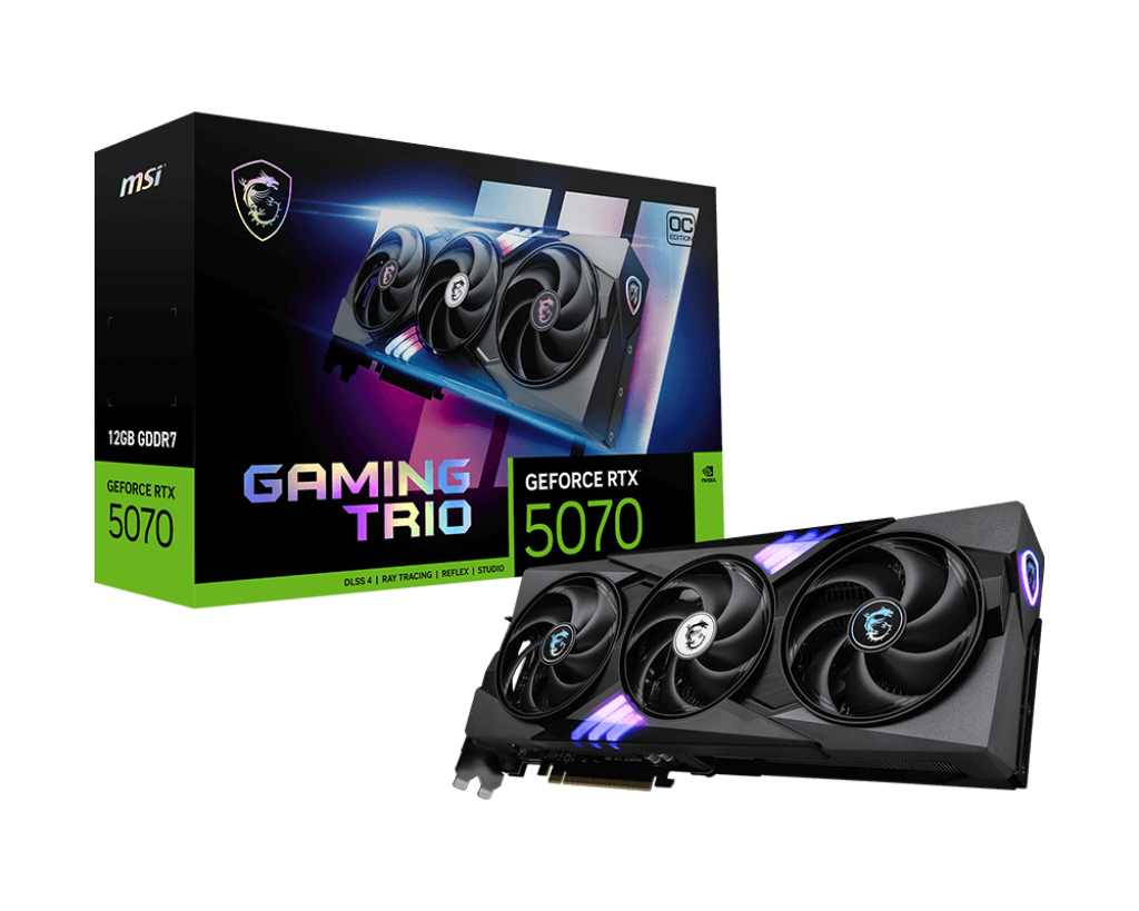 TARJETA DE VIDEO MSI RTX 5070 GAMING TRIO OC 12GB