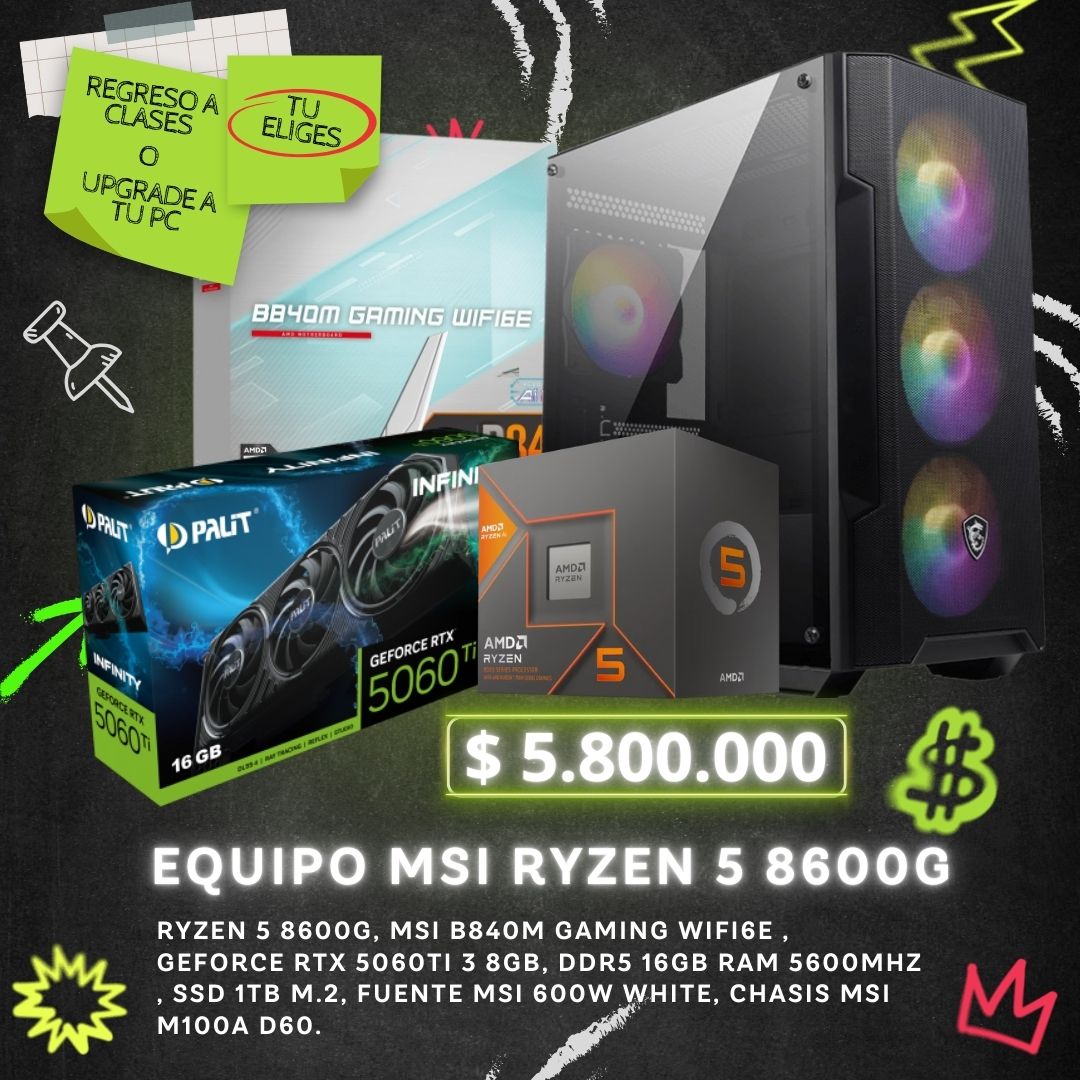 EQUIPO MSI RYZEN 5 8600G