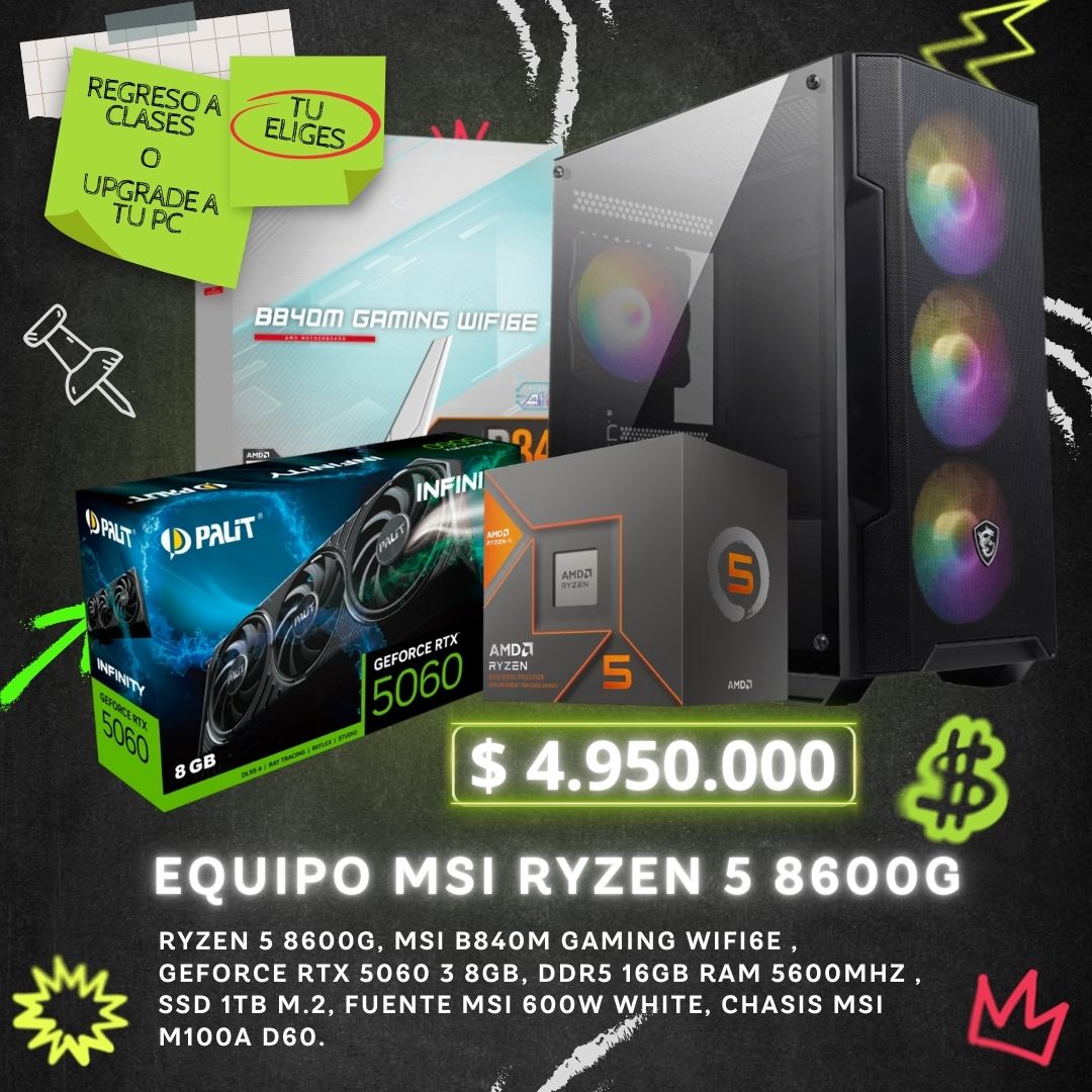 EQUIPO MSI RYZEN 5 8600G