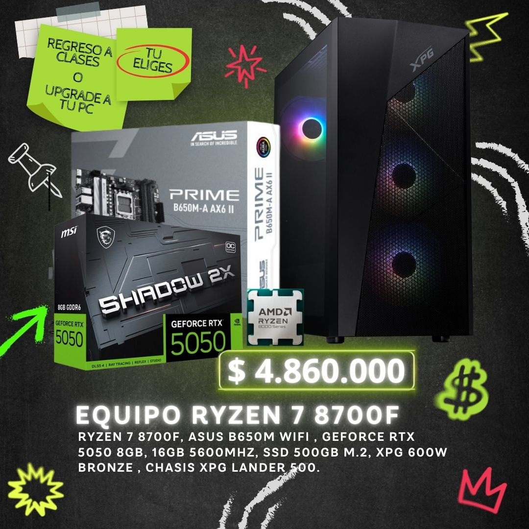 EQUIPO RYZEN 7 8700F