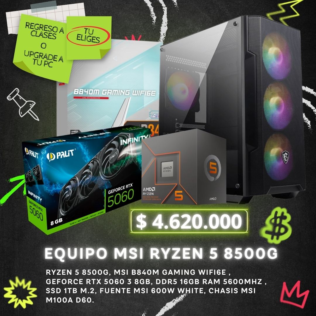 EQUIPO MSI RYZEN 5 8500G