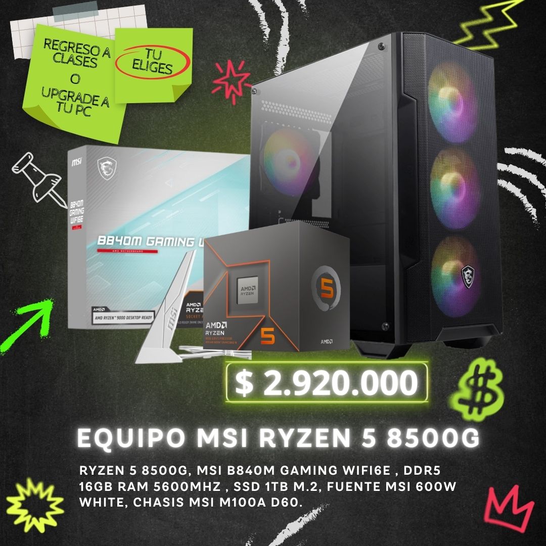 EQUIPO MSI RYZEN 5 8500G