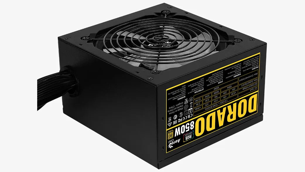 FUENTE DE PODER AEROCOOL DORADO 850W