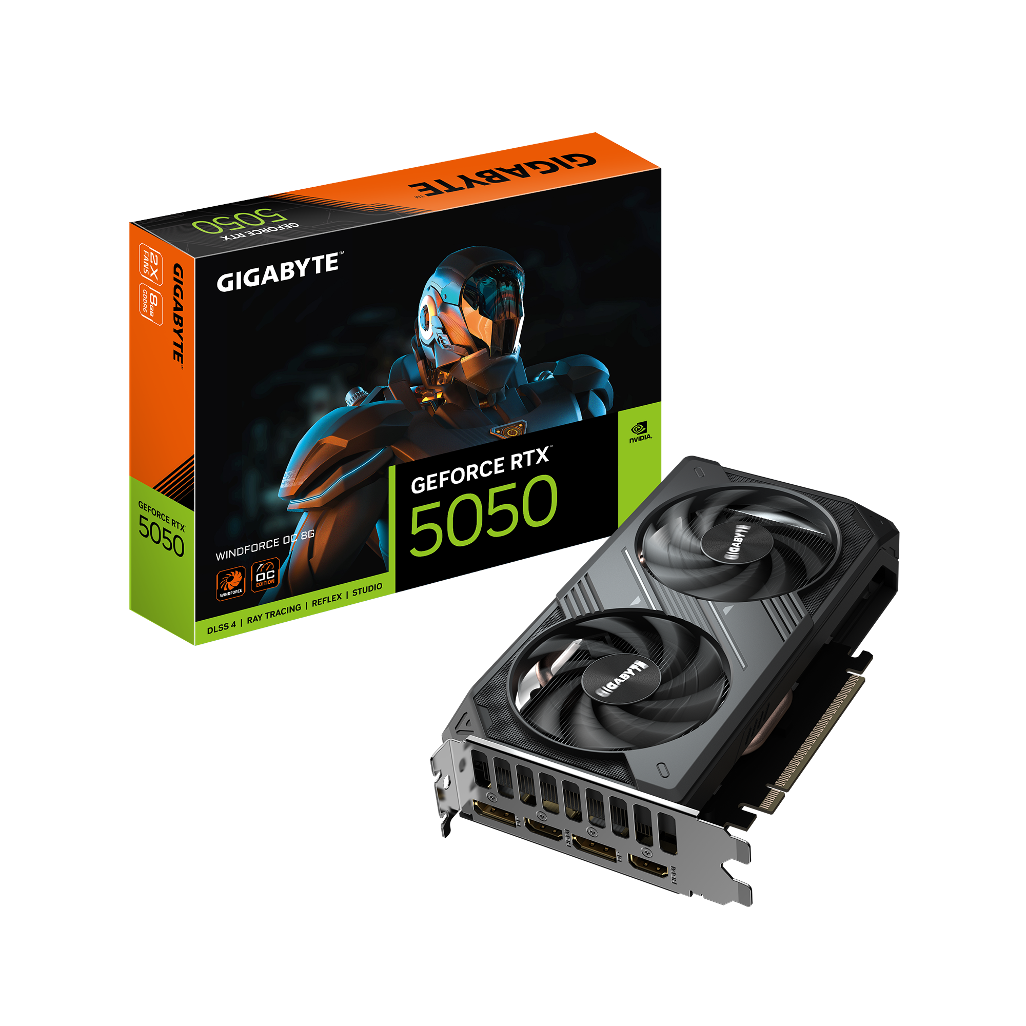 TARJETA DE VIDEO GIGABYTE RTX 5050 WINDFORCE OC 8GB