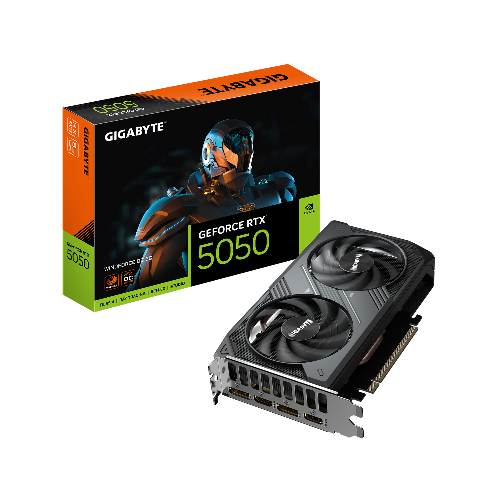 TARJETA DE VIDEO GIGABYTE RTX 5050 WINDFORCE OC 8GB