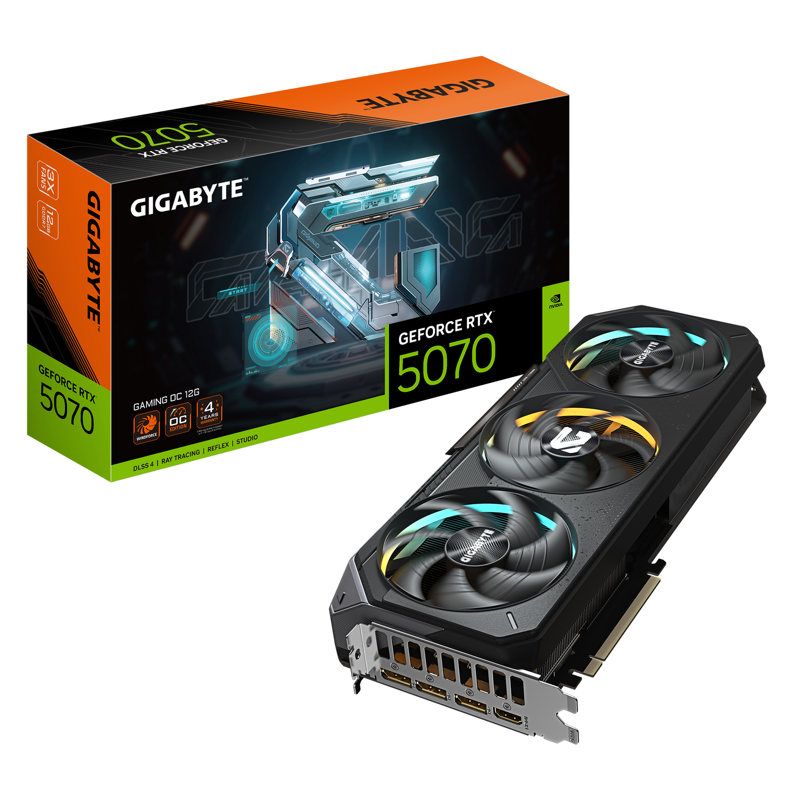 TARJETA DE VIDEO GIGABYTE RTX 5070 GAMING OC 12GB