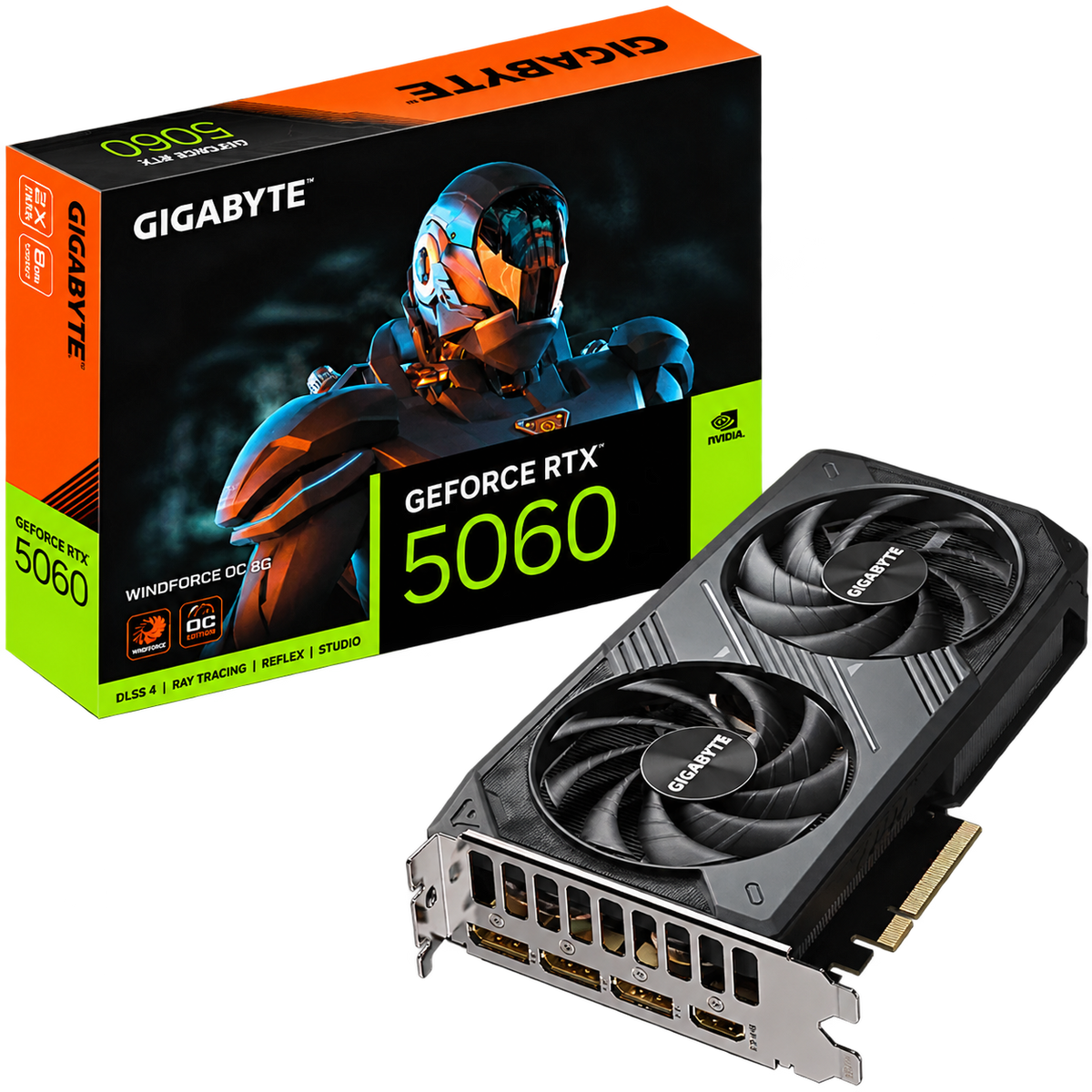 TARJETA DE VIDEO GIGABYTE RTX 5060 WINDFORCE OC 8G