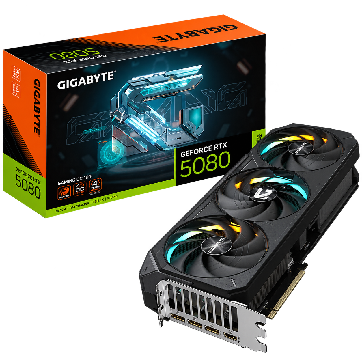 TARJETA DE VIDEO GIGABYTE RTX 5080 GAMING OC 16GB