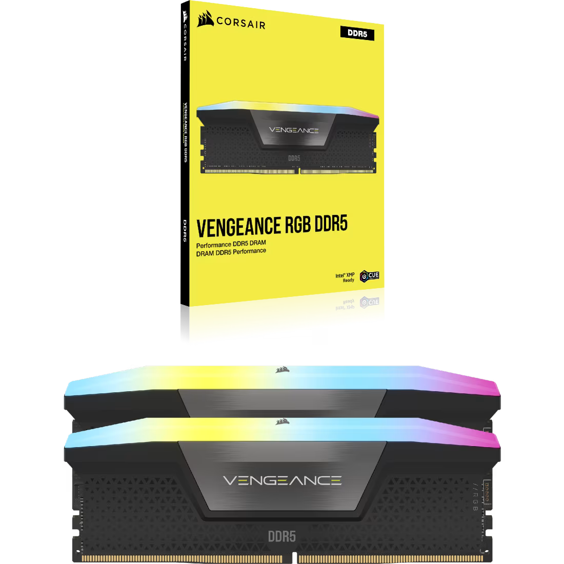 MEMORIA RAM CORSAIR VENGEANCE 16GB 5200MTs DDR5 RGB