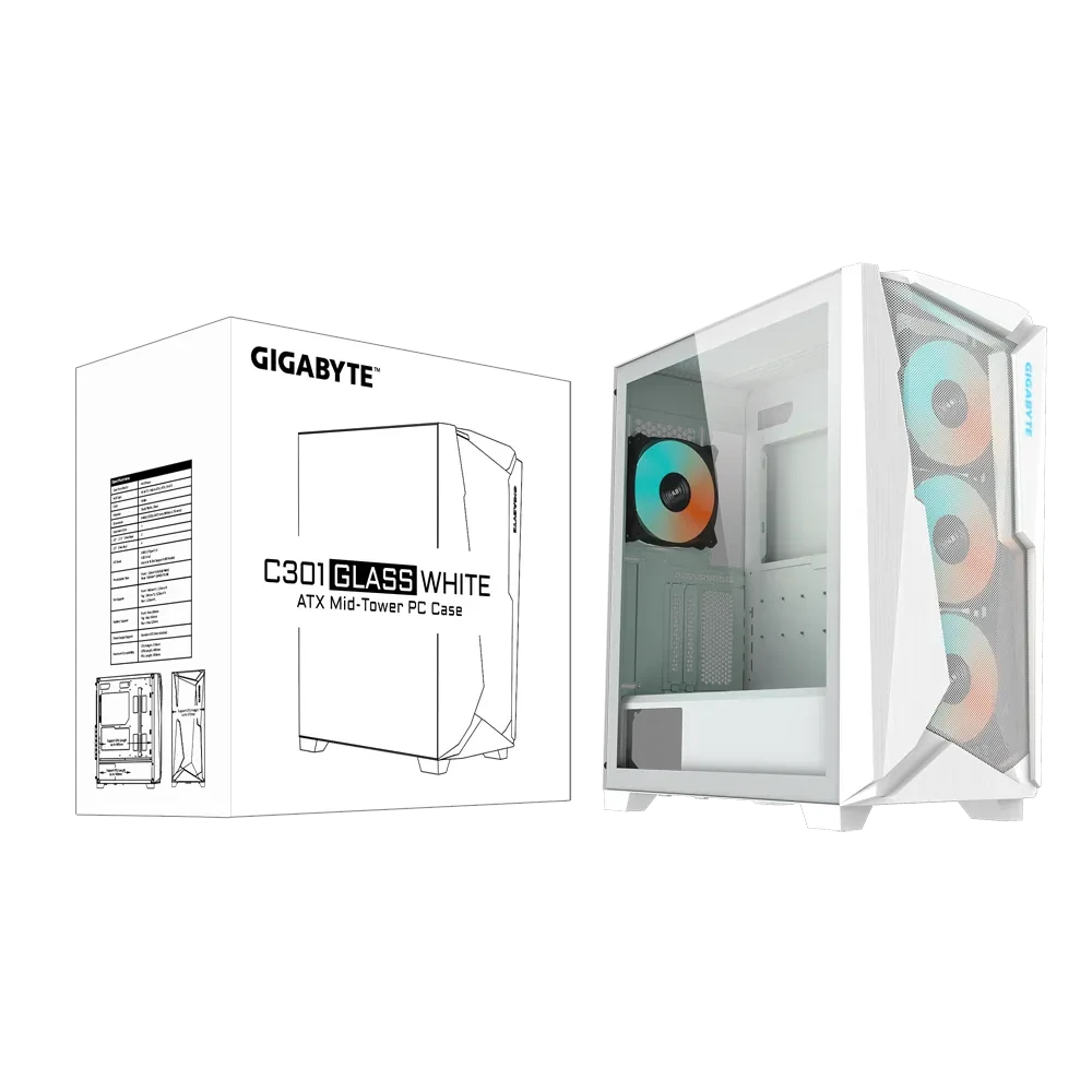 CHASIS GIGABYTE C301 WHITE