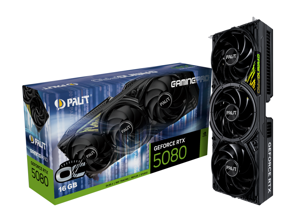 TARJETA DE VIDEO PALIT RTX 5080 GAMINGPRO 16GB OC