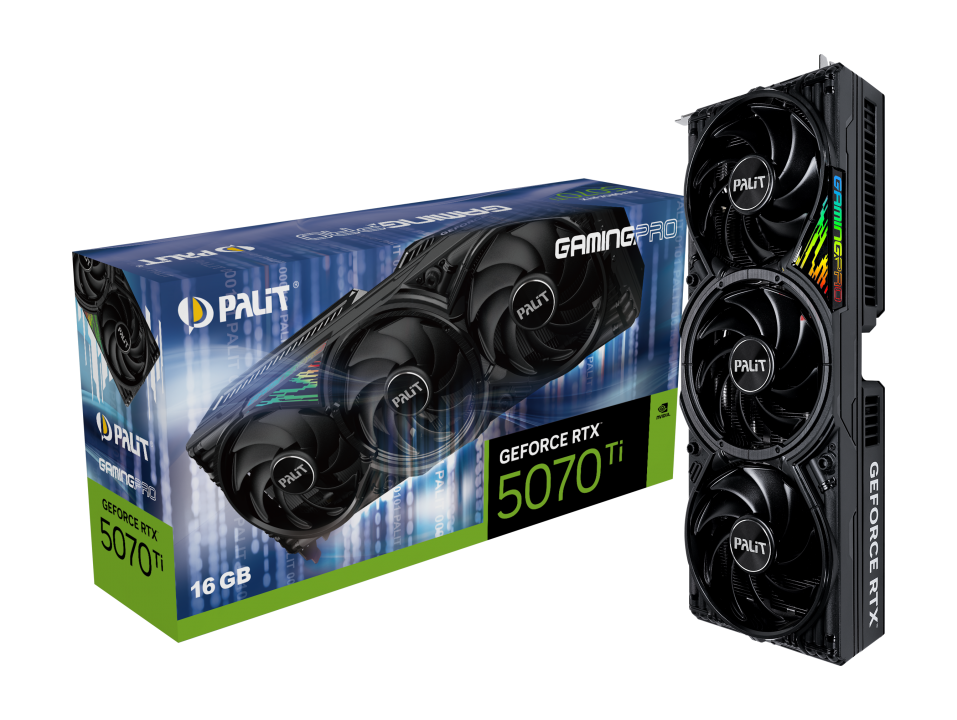 TARJETA DE VIDEO PALIT RTX 5070 Ti GAMINGPRO OC 16GB