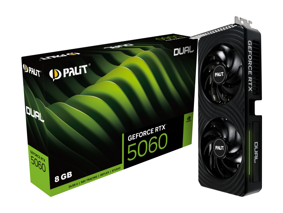 TARJETA DE VIDEO PALIT RTX 5060 DUAL 8GB