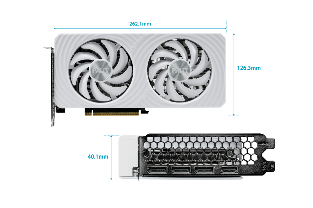 TARJETA DE VIDEO PALIT RTX 5060 WHITE 8GB OC