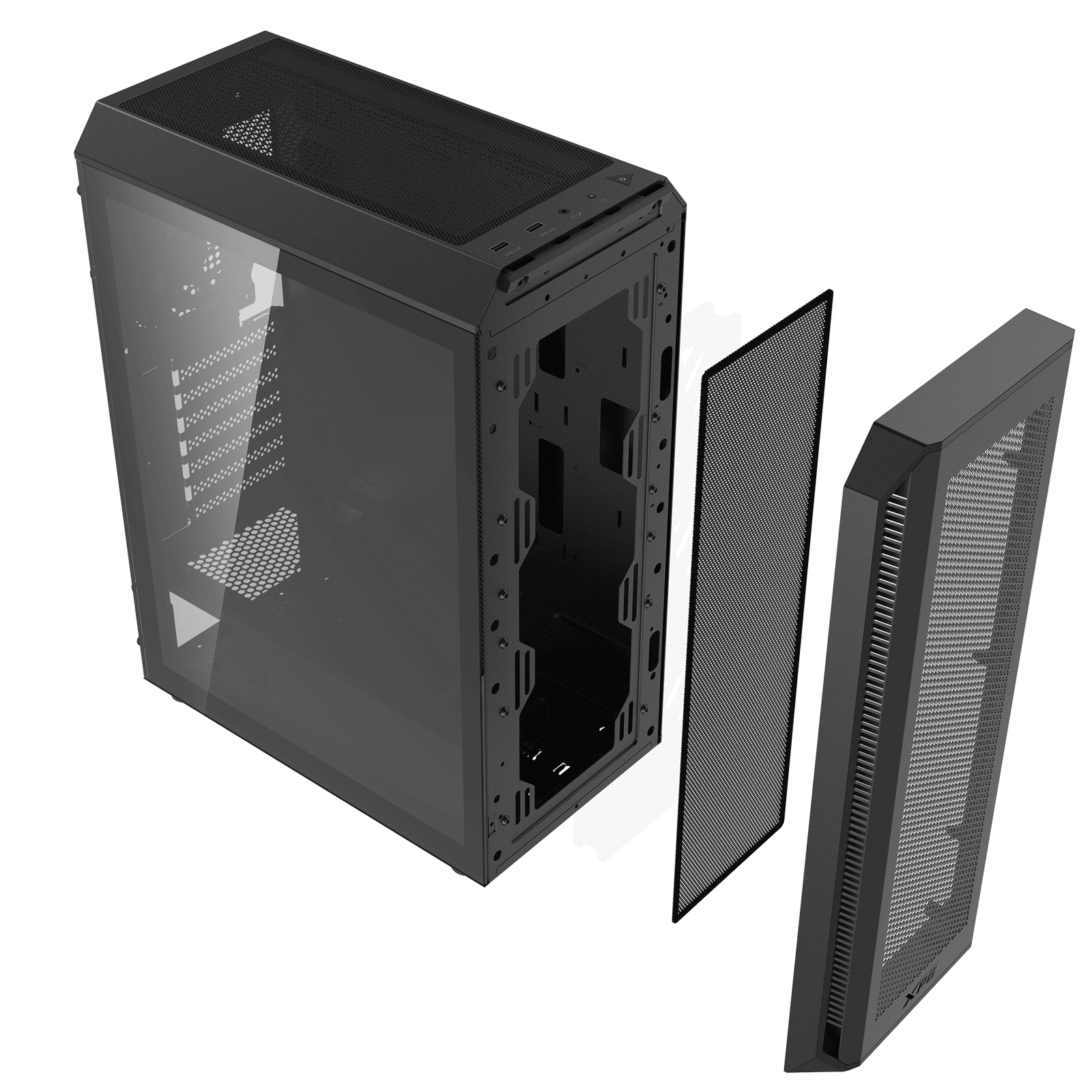 CHASIS XPG VALOR AIR PLUS NEGRO