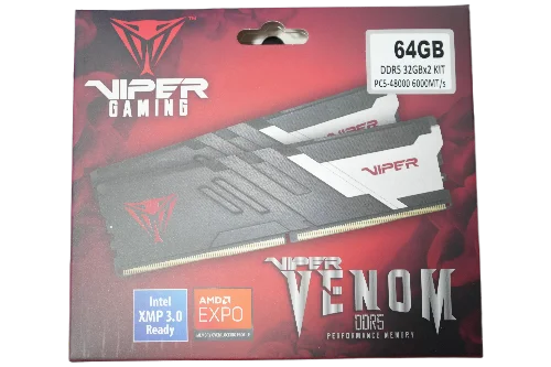 MEMORIA RAM PATRIOT VIPER VENOM 64GB (2X32GB) 6000MHZ CL30 DDR5