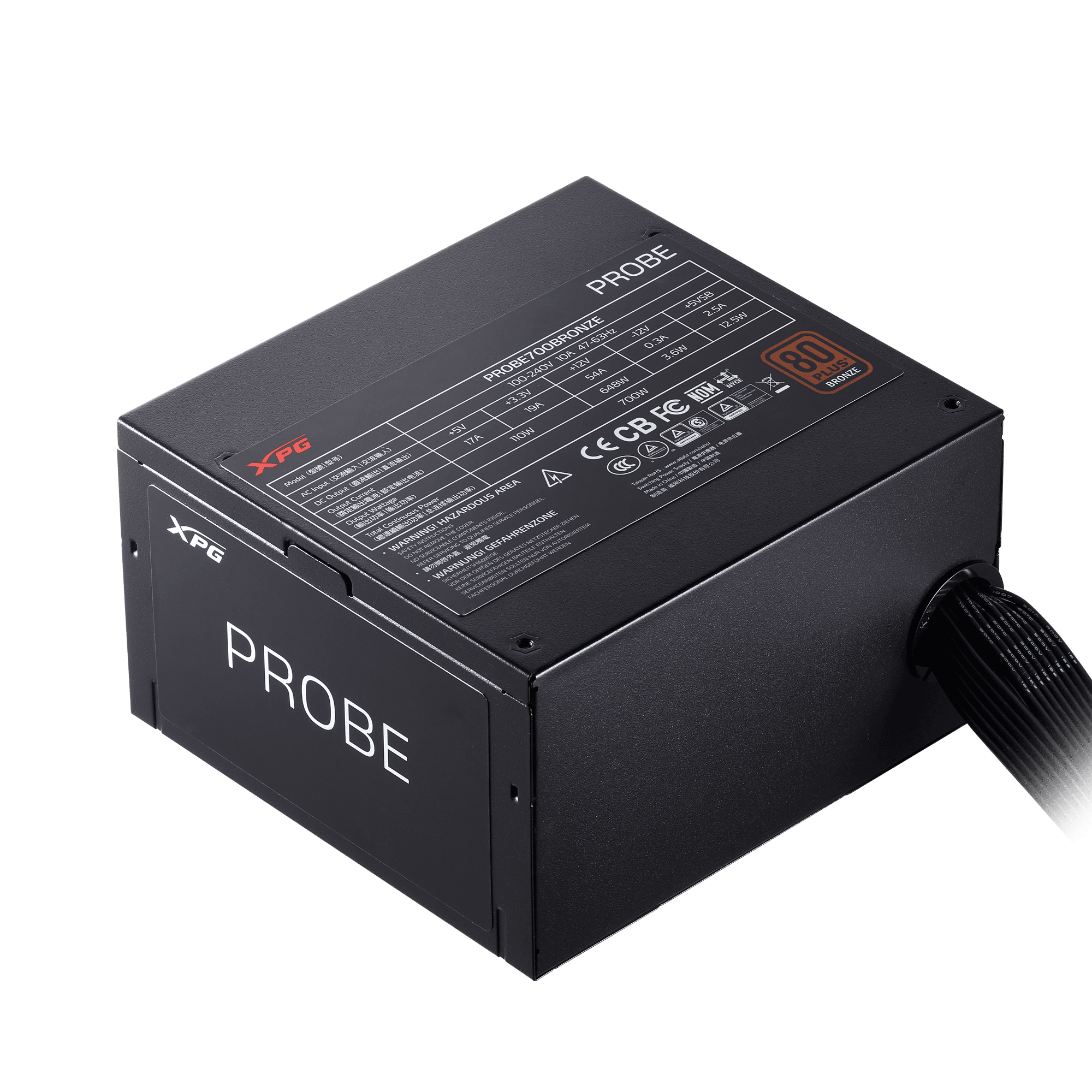 FUENTE DE PODER XPG PROBE 600W 80 PLUS GOLD