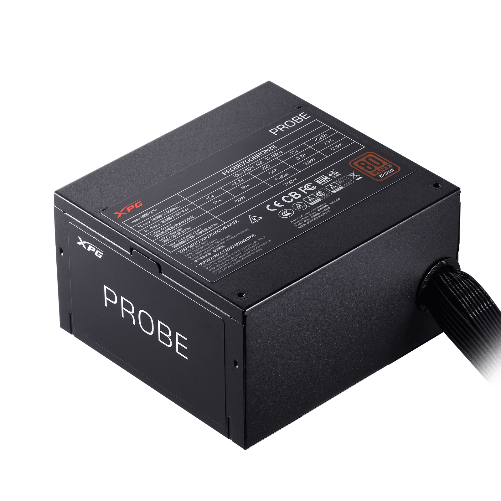 FUENTE DE PODER XPG PROBE 600W 80 PLUS GOLD